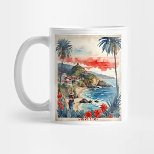 Mazunte Oaxaca Mexico Vintage Tourism Travel Mug